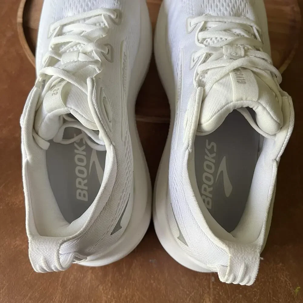 Brooks Glycerin 22 Cushioned Women's 9.5 Wide White Running Sneakers Shoes